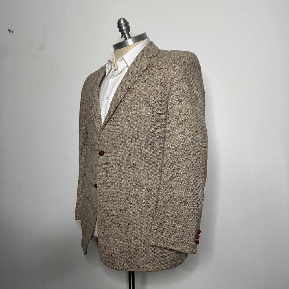 Men's Tan Tweed Sport Coat Blazer
